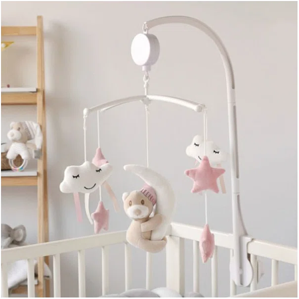 Μουσικό Μόμπιλε Kiokids Bear & Stars Ροζ 6678