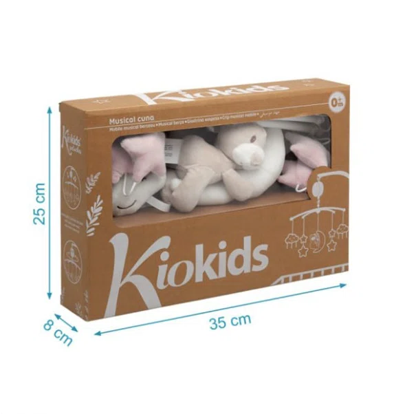 Μουσικό Μόμπιλε Kiokids Bear & Stars Ροζ 6678