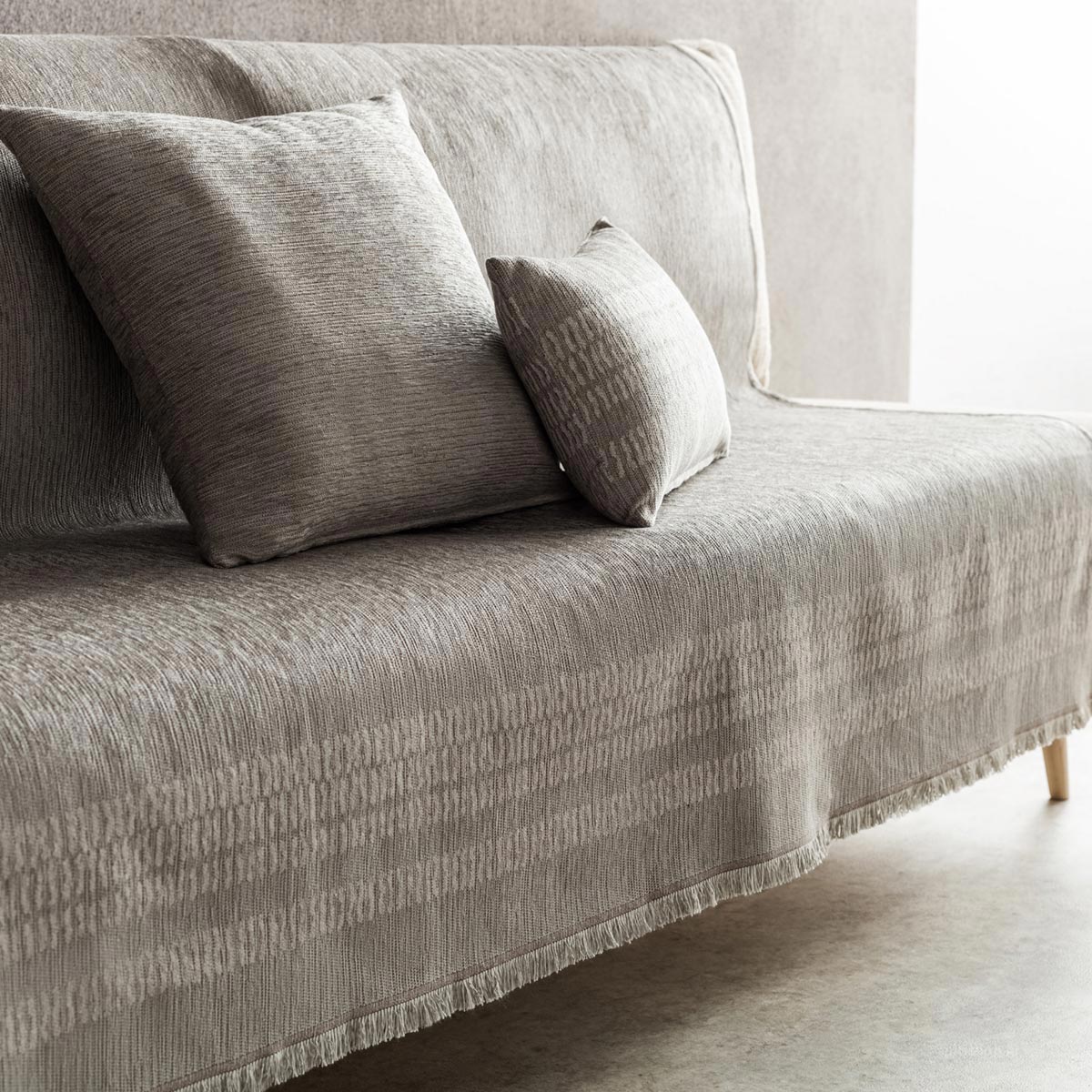 Ριχτάρι Τετραθέσιου Καναπέ (180x350) Gofis Home Calma Grey 395/15