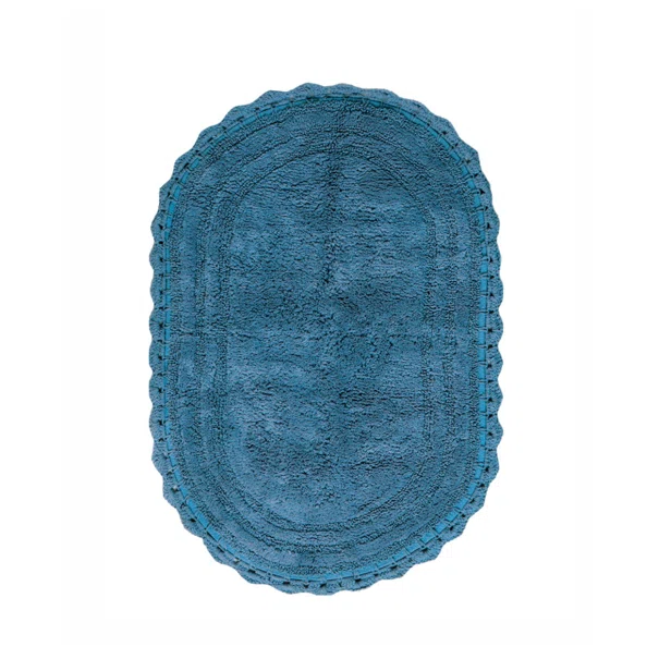 Πατάκι Μπάνιου Οβάλ (50x80) Kentia Mack 01 Blue