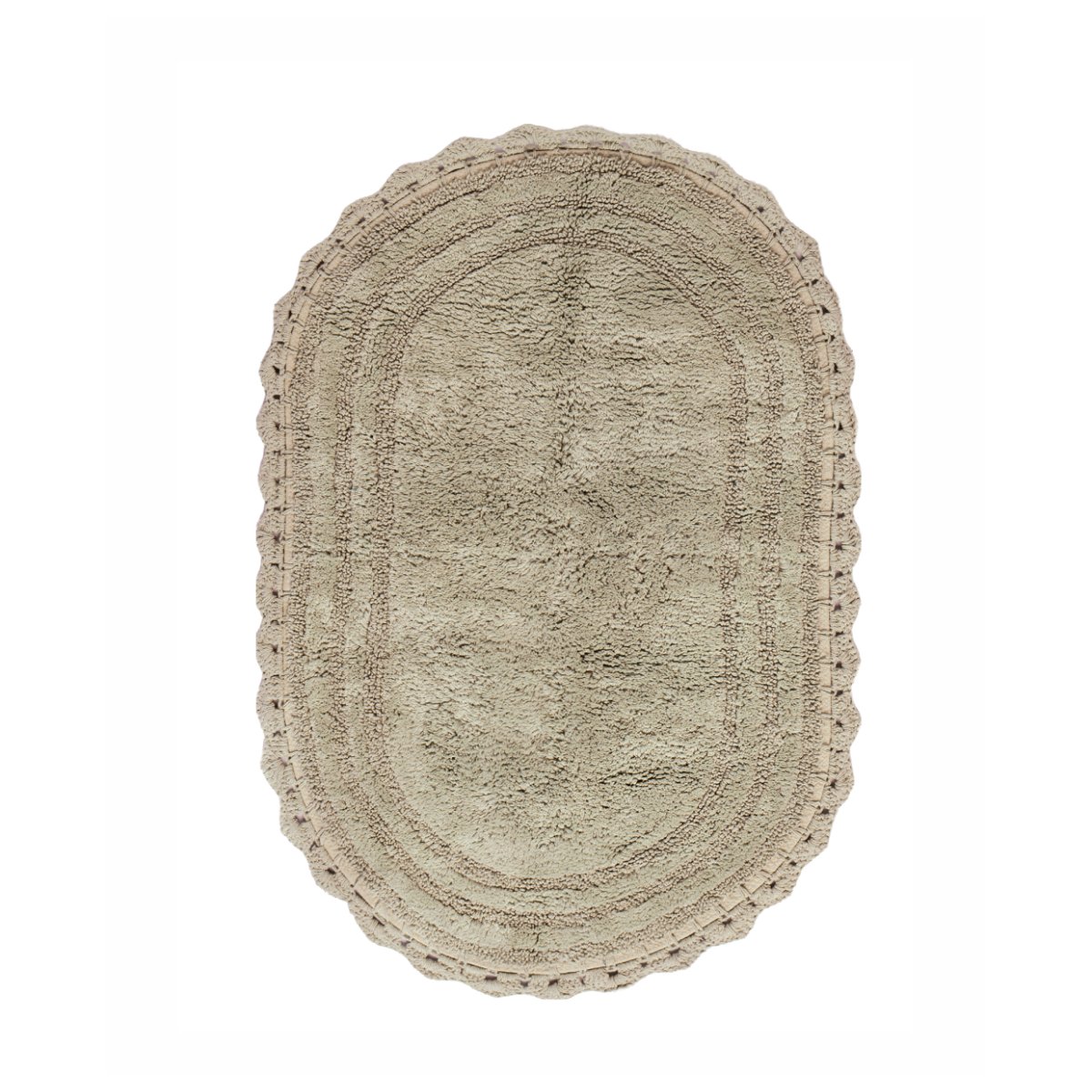 Πατάκι Μπάνιου Οβάλ (70x110) Kentia Mack 15 Beige