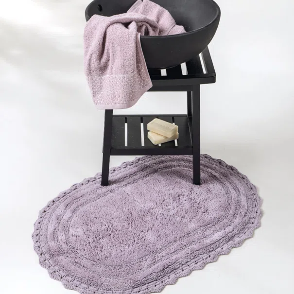 Πατάκι Μπάνιου Οβάλ (50x80) Kentia Mack 35 Mauve