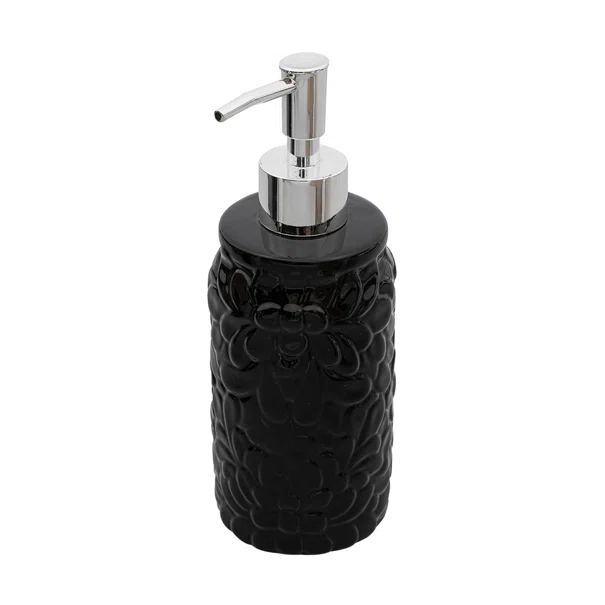Dispenser Μπάνιου 360ml Homely Dolomite Black 02-11536