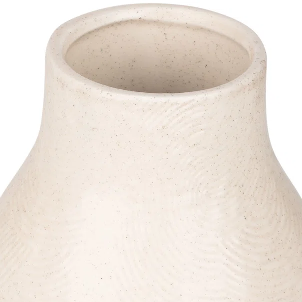 Διακοσμητικό Βάζο (Φ10.3x14.5) Estia Clayra Ivory 09-50405
