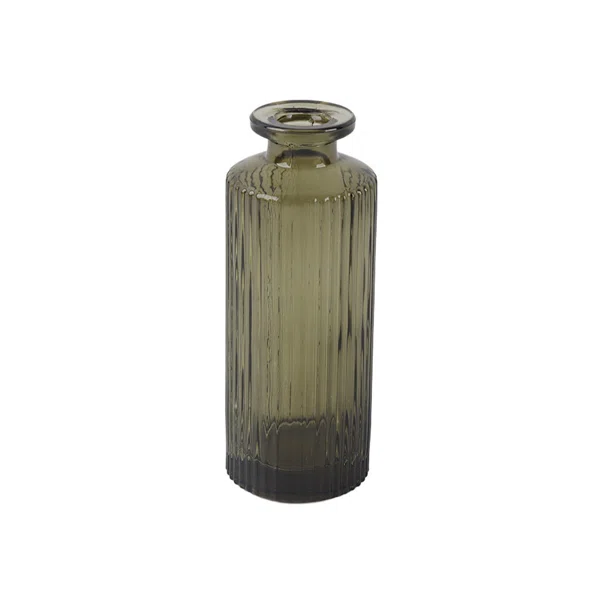 Διακοσμητικό Βάζο (Φ5.513) Estia Glower Rib Smoked Green 09-51891