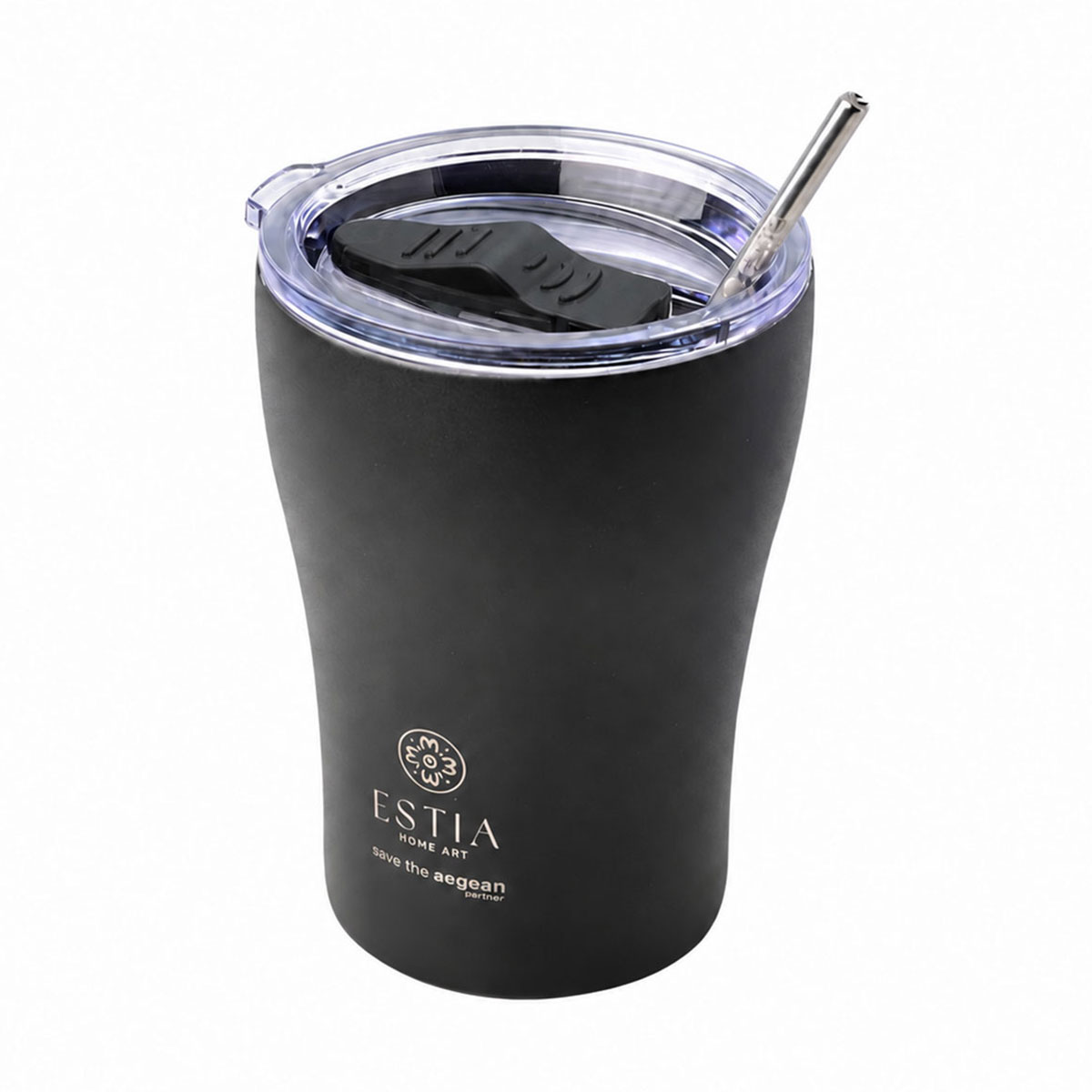 Ποτήρι Θερμός 350ml Estia Save The Aegean Midnight Black 01-12083
