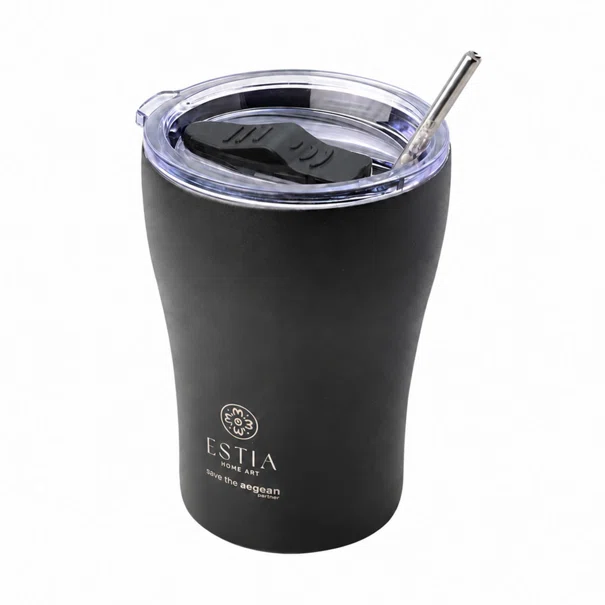 Ποτήρι Θερμός 350ml Estia Save The Aegean Midnight Black 01-12083