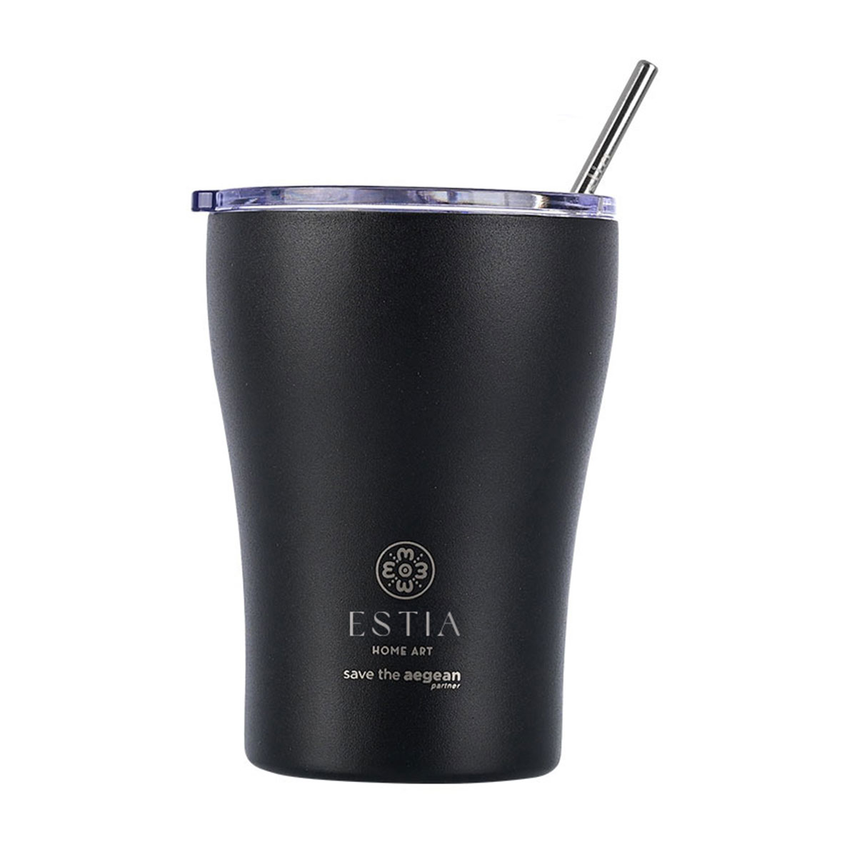 Ποτήρι Θερμός 350ml Estia Save The Aegean Midnight Black 01-12083
