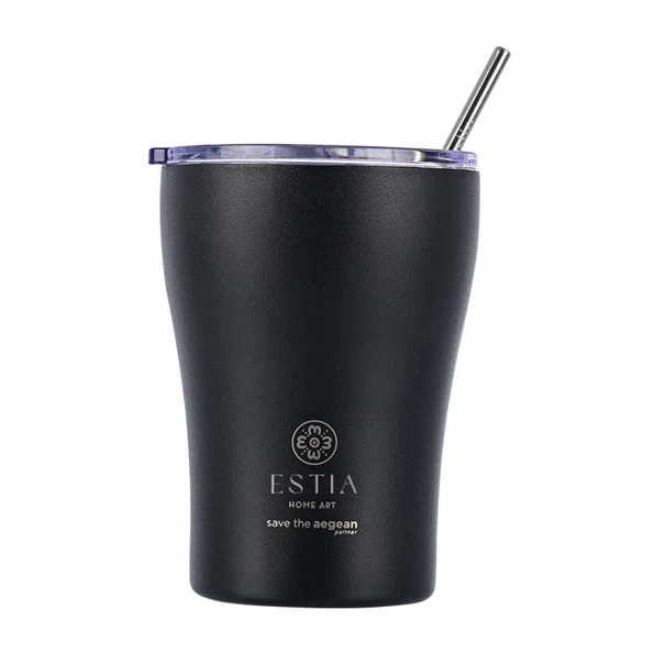 Ποτήρι Θερμός 350ml Estia Save The Aegean Midnight Black 01-12083