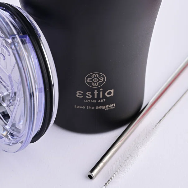 Ποτήρι Θερμός 350ml Estia Save The Aegean Midnight Black 01-12083