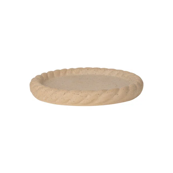 Δίσκος Διακόσμησης (Φ15.7x2) Estia Clayra Rib Ivory 09-50450