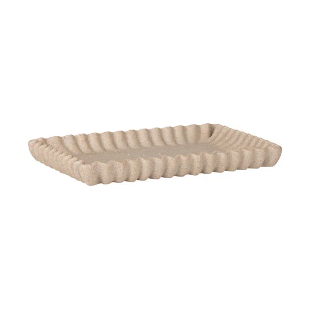 Δίσκος Διακόσμησης (28.4x18.3x3) Estia Nyra Rib Ivory 09-50474