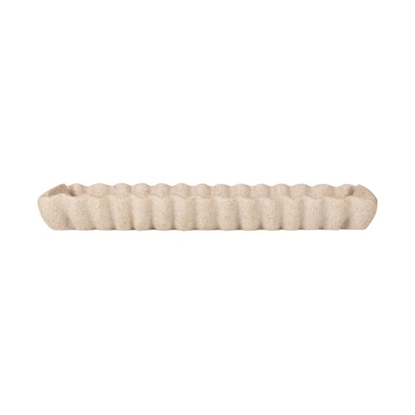 Δίσκος Διακόσμησης (28.4x18.3x3) Estia Nyra Rib Ivory 09-50474