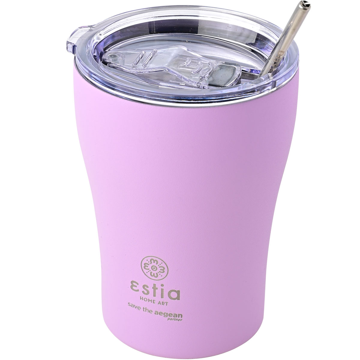 Ποτήρι Θερμός 350ml Estia Save The Aegean Lavender Purple 01-12090