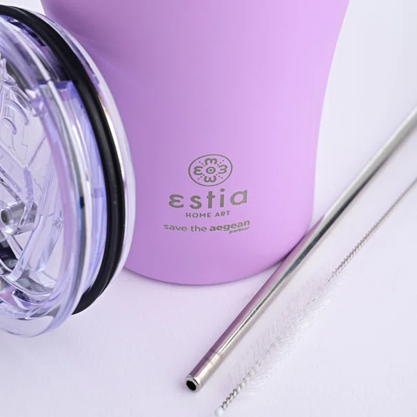 Ποτήρι Θερμός 350ml Estia Save The Aegean Lavender Purple 01-12090