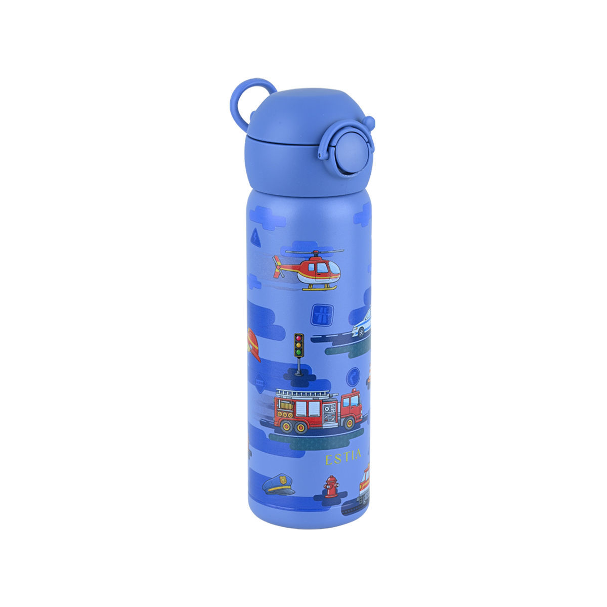 Παγούρι - Θερμός 500ml Με Καλαμάκι Estia Save The Aegean City Heroes 01-43704