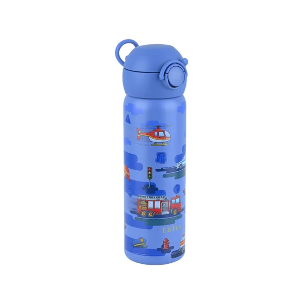 Παγούρι - Θερμός 500ml Με Καλαμάκι Estia Save The Aegean City Heroes 01-43704