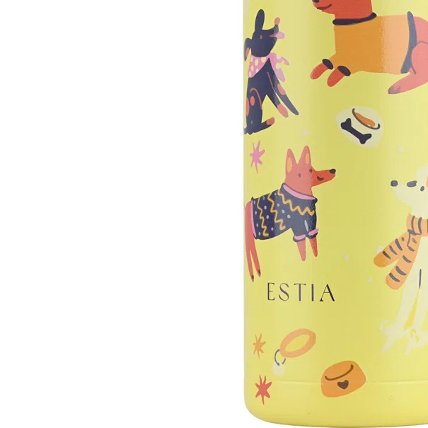 Παγούρι - Θερμός 500ml Estia Με Καλαμάκι Save The Aegean Pet Party 01-43667