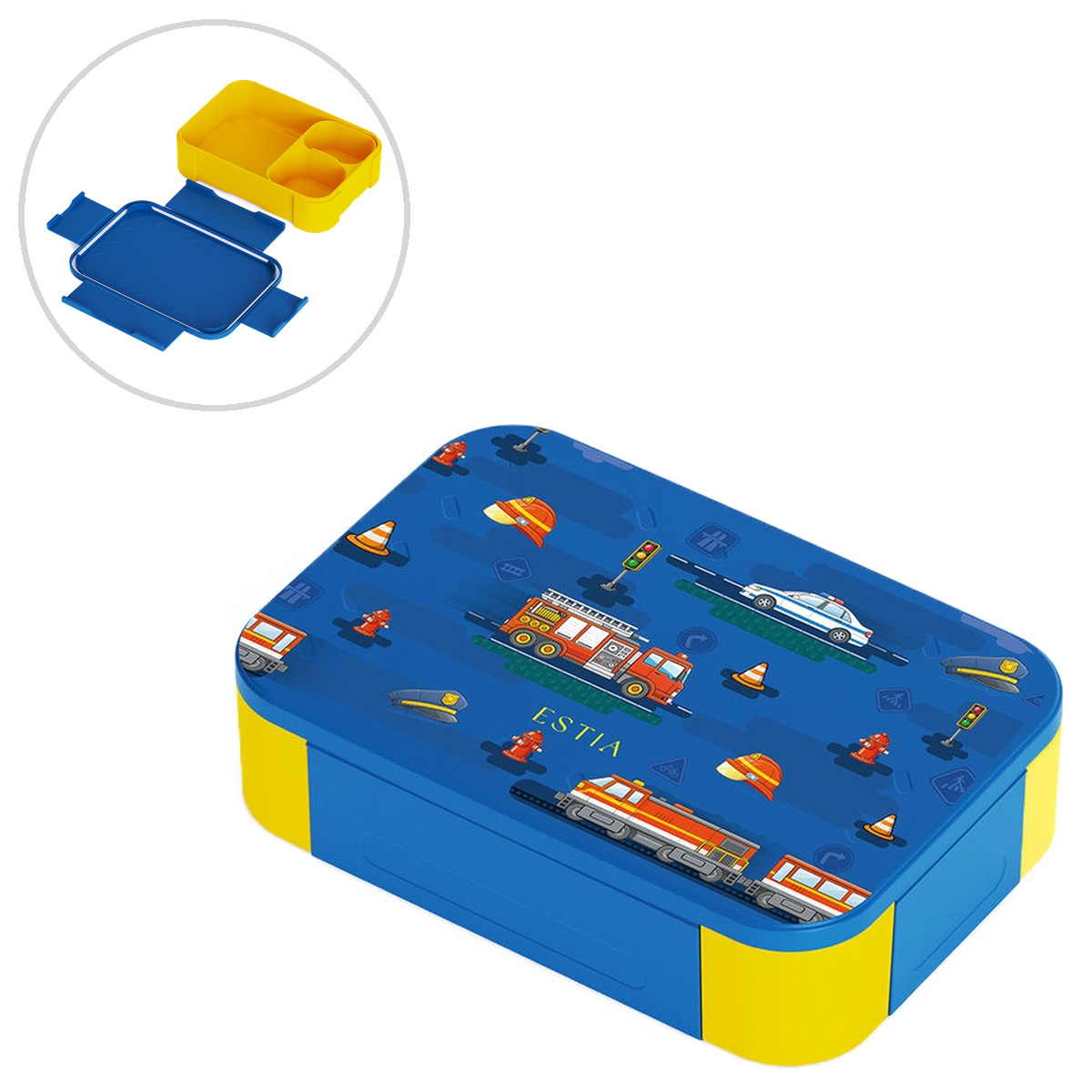 Φαγητοδοχείο Με Χωρίσματα 900ml Estia Save The Aegean City Heroes 01-43926
