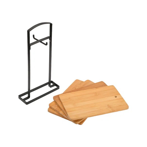 Ξύλα Κοπής Σε Σταντ (Σετ 5τμχ) Estia Bamboo Essentials 01-20804