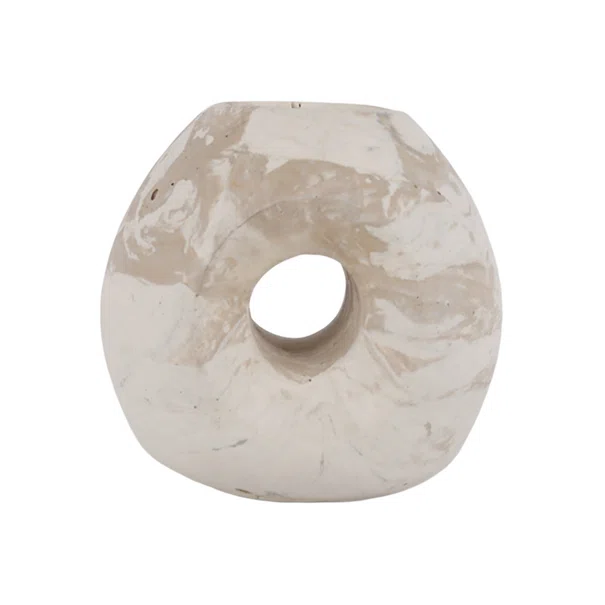 Κηροπήγιο (10.5x8.5x10) Estia Petra Κρεμ 09-51822