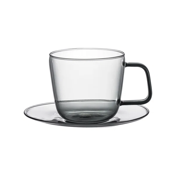 Φλυτζάνι Καφέ 280ml + Πιατάκι Estia Yalo Γκρι 07-54960
