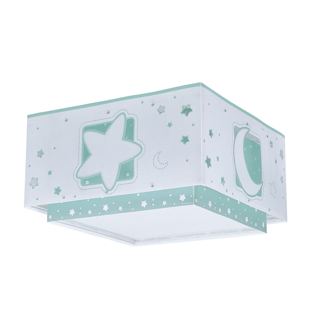 Παιδικό Φωτιστικό Πλαφονιέρα Ango Moonlight Green 63236 H