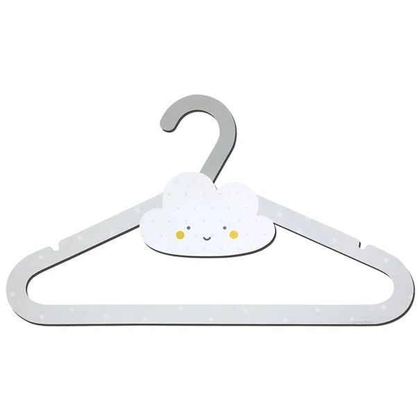 Παιδικές Κρεμάστρες Ρούχων (Σετ 8τμχ) Ango Baby Dreams Grey 4010E