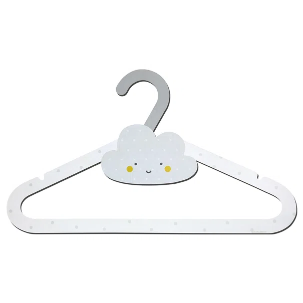 Παιδικές Κρεμάστρες Ρούχων (Σετ 8τμχ) Ango Baby Dreams Grey 4010E