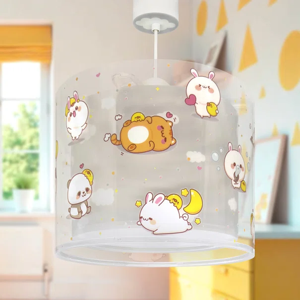Παιδικό Φωτιστικό Οροφής Μονόφωτο Ango Kawaii Grey 41762ME