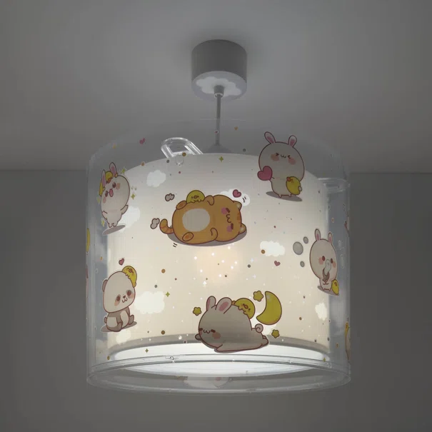 Παιδικό Φωτιστικό Οροφής Μονόφωτο Ango Kawaii Grey 41762ME