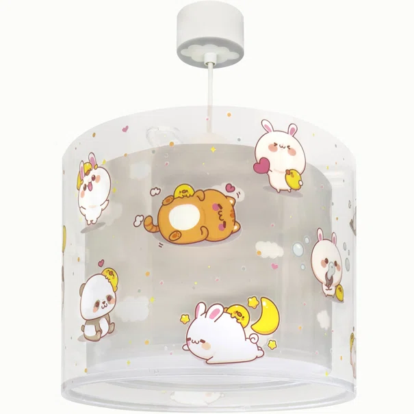 Παιδικό Φωτιστικό Οροφής Μονόφωτο Ango Kawaii Grey 41762ME
