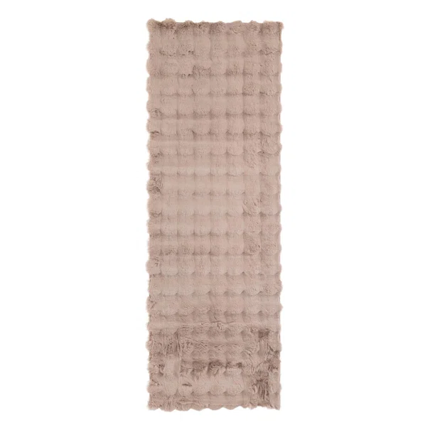 Χαλί Διαδρόμου Γούνινο (70x200) Royal Carpet Bunny Bubble Canvas Beige