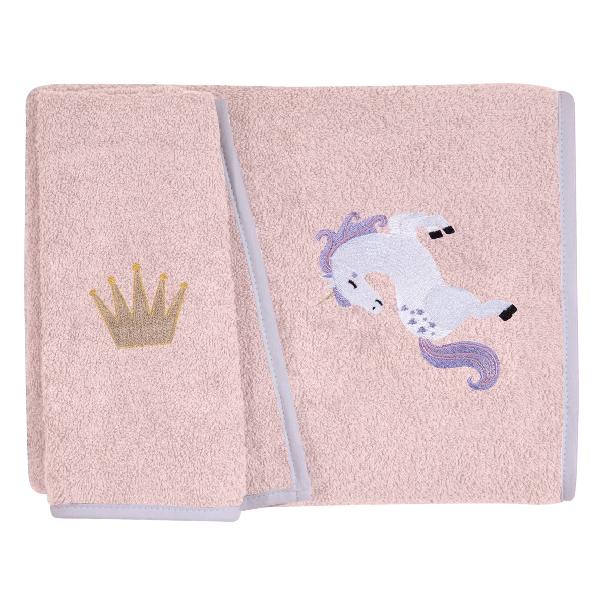 Παιδικές Πετσέτες (Σετ 2τμχ) Greenwich Polo Club Baby Essential 8875 Pink 400gsm