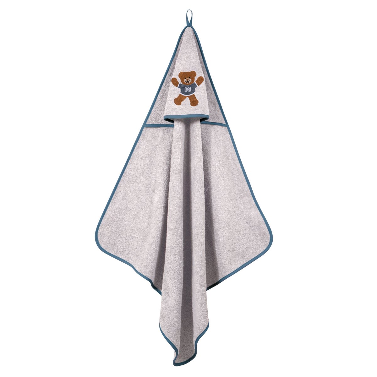 Βρεφική Κάπα (80x80) Greenwich Polo Club Baby Essential 8878 Grey 400gsm