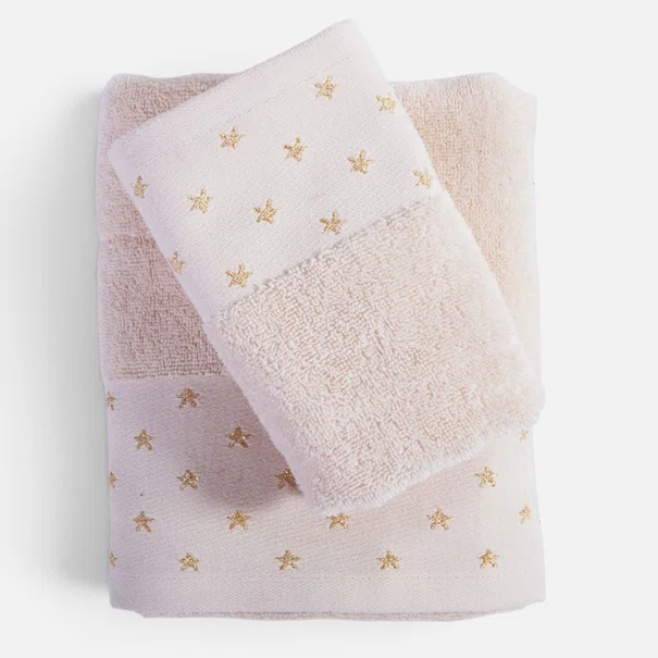 Πετσέτες Προσώπου (Σετ 2τμχ) Nef-Nef Homeware Celebrate Ecru 450gsm