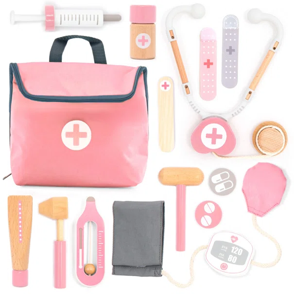 Ξύλινο Παιχνίδι Ρόλων UMU Doctor on Call Pink 1367