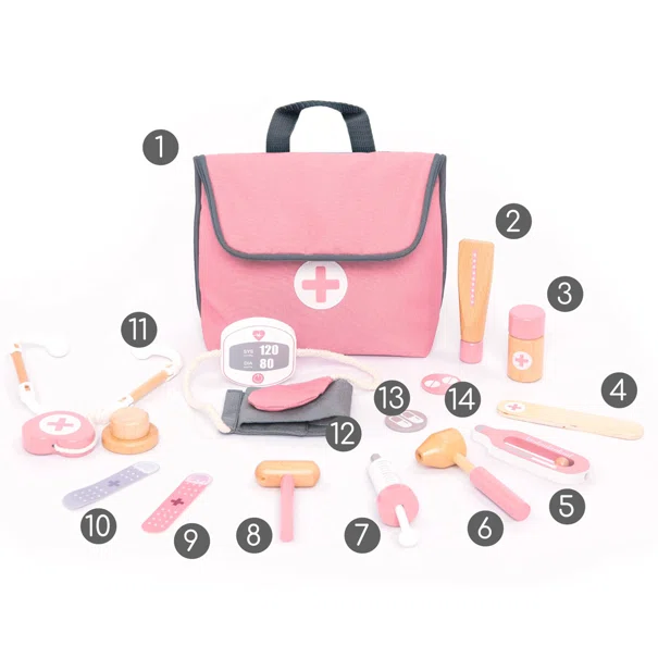 Ξύλινο Παιχνίδι Ρόλων UMU Doctor on Call Pink 1367