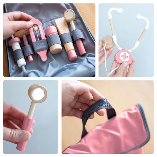 Ξύλινο Παιχνίδι Ρόλων UMU Doctor on Call Pink 1367