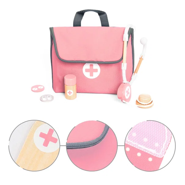 Ξύλινο Παιχνίδι Ρόλων UMU Doctor on Call Pink 1367