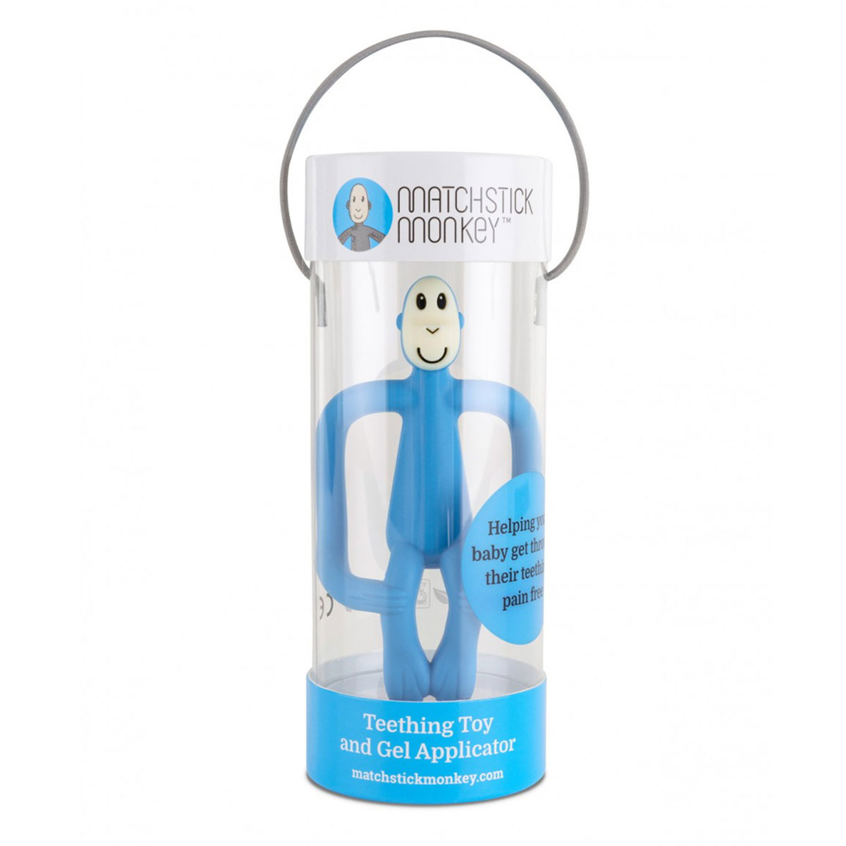 Μασητικό Matchstick Monkey Teething Toy Light Blue Βρεφικά Μασητικά για Μωρά - Οδοντοφυία Spitishop