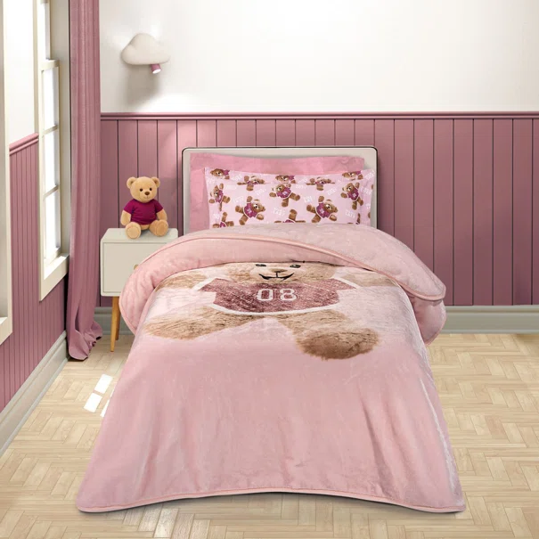 Κουβέρτα Βελουτέ Μονή (160x220) Greenwich Polo Club Essential 8877 Pink