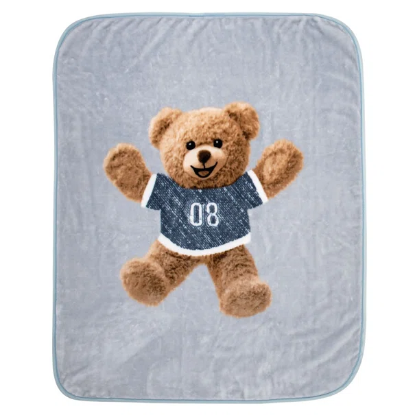 Κουβέρτα Βελουτέ Μονή (160x220) Greenwich Polo Club Essential 8878 Light Blue