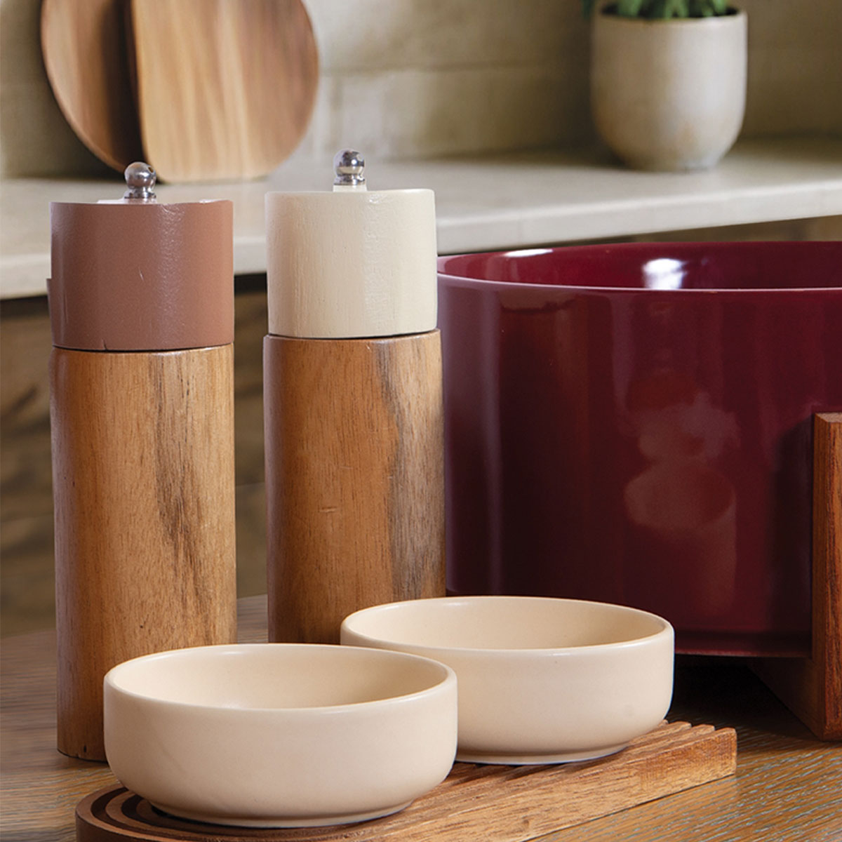 Μύλος Πιπεριού/Αλατιού 16εκ. Nef-Nef Homeware Rodi Ecru
