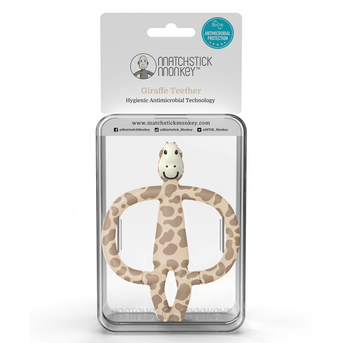Μασητικό Matchstick Monkey Teether Giraffe Βρεφικά Μασητικά για Μωρά - Οδοντοφυία Spitishop