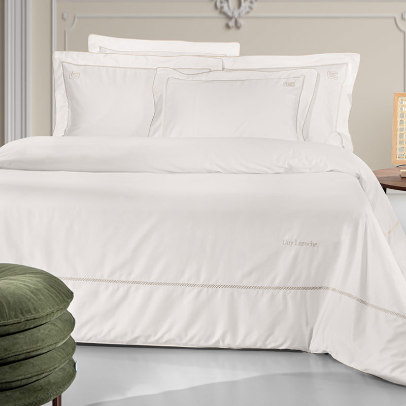 Παπλωματοθήκη King Size (Σετ 250x240) Guy Laroche Elite Ivory - Beige