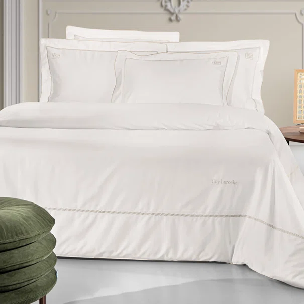 Παπλωματοθήκη King Size (Σετ 250x240) Guy Laroche Elite Ivory - Beige