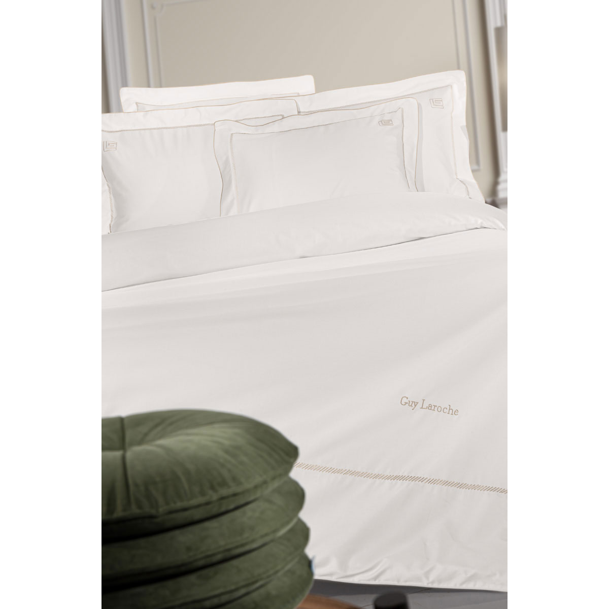 Παπλωματοθήκη King Size (Σετ 250x240) Guy Laroche Elite Ivory - Beige