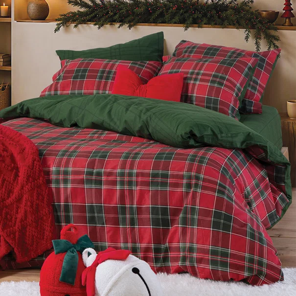 Φανελένια Σεντόνια Υπέρδιπλα (Σετ) Nef-Nef Homeware Flannel Embrace