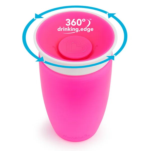 Ποτήρι Εκπαιδευτικό 296ml Munchkin Miracle Sippy Cup Pink